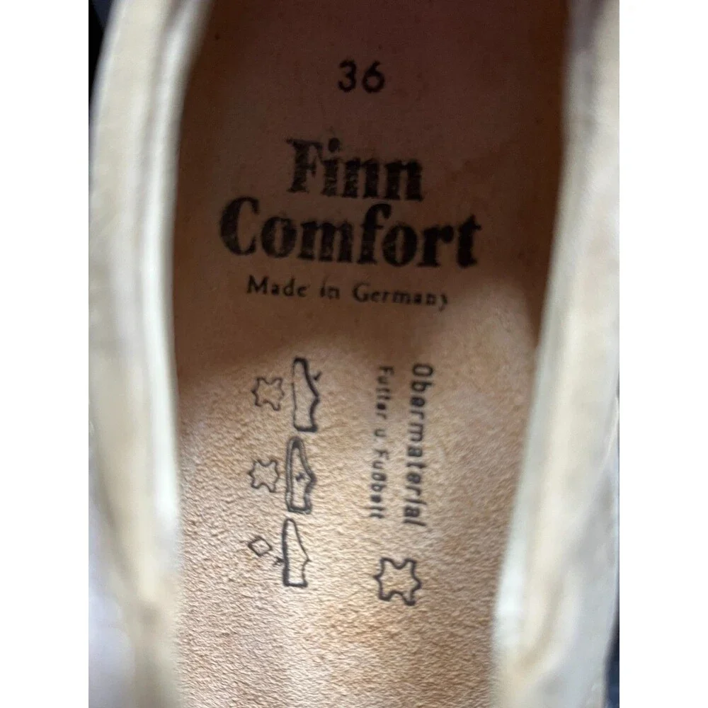 Finn Comfort Shoes Women Size 5.5 - 6 US 36 Brown Suede Mary Jane Strap Comfort